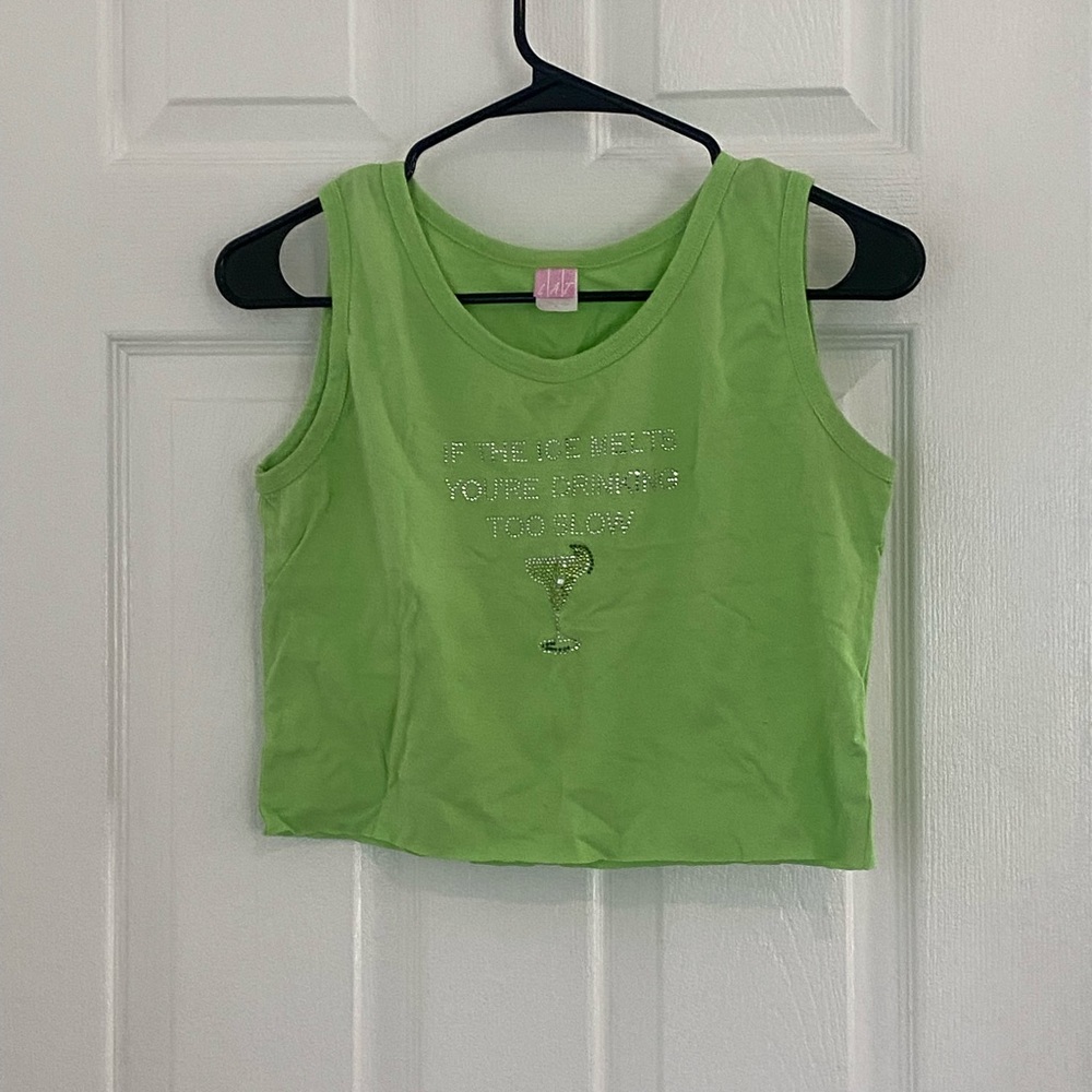 Vintage Rhinestone Martini Tank